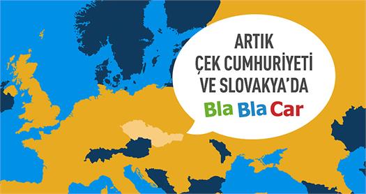 BlaBlaCar, Çek Cumhuriyeti ve Slovakya pazarlarına girdi