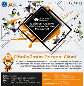 ​E-Dönüşüm Sertifika Programı başlıyor