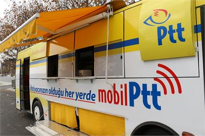 PTT mobil araçları her yerde hizmete hazır  