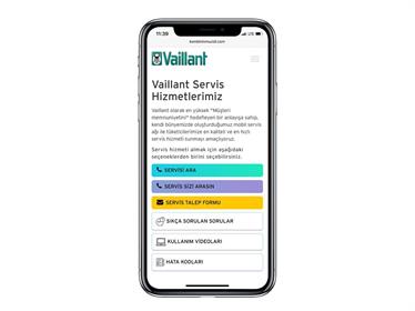 Vaillant, Self Servis uygulaması ile servis kapıda