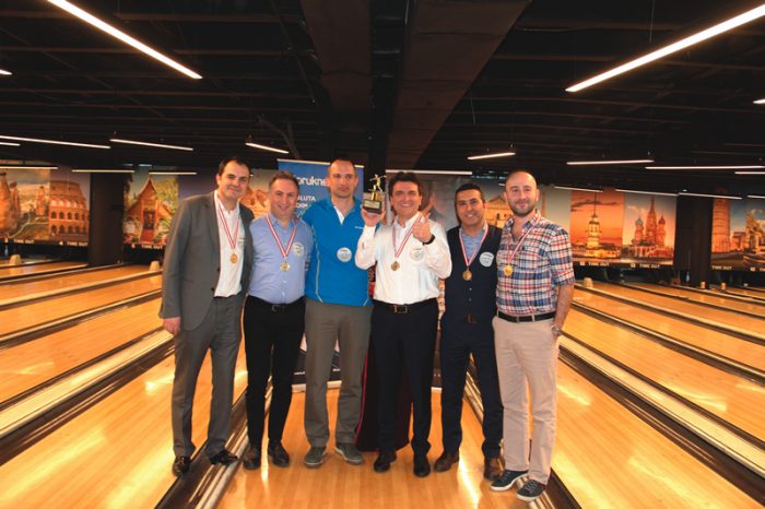 IT professionals competed in the traditional BThaber Bowling Tournament