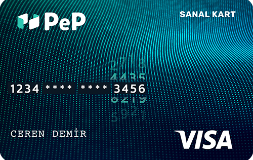 Siber Saldırılara Önlem: PeP Visa Sanal Kart!