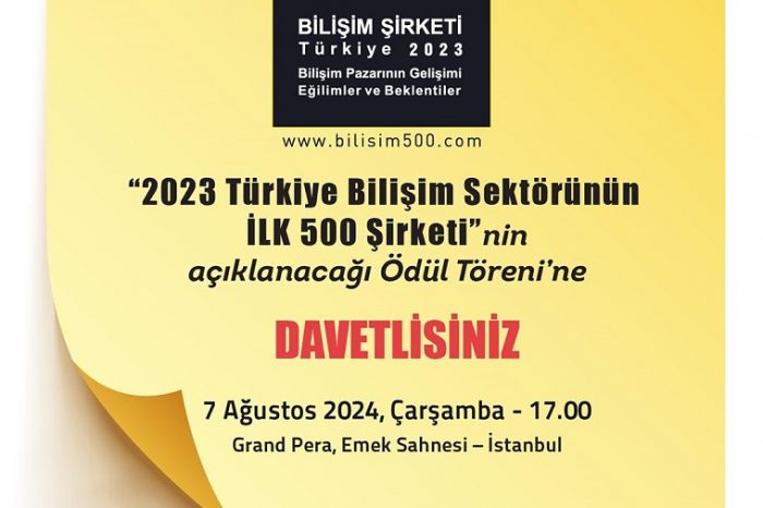 Bilişim 500 Ödül Töreni için geri sayım başladı