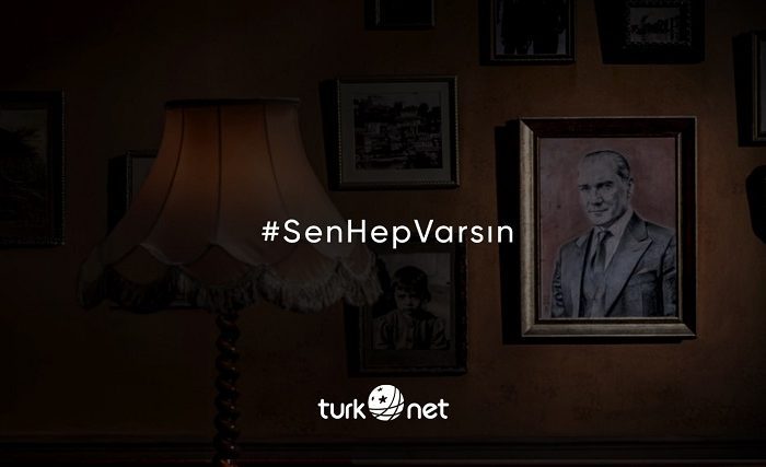 TurkNet, Atatürk’ü #SenHepVarsın mesajıyla anıyor